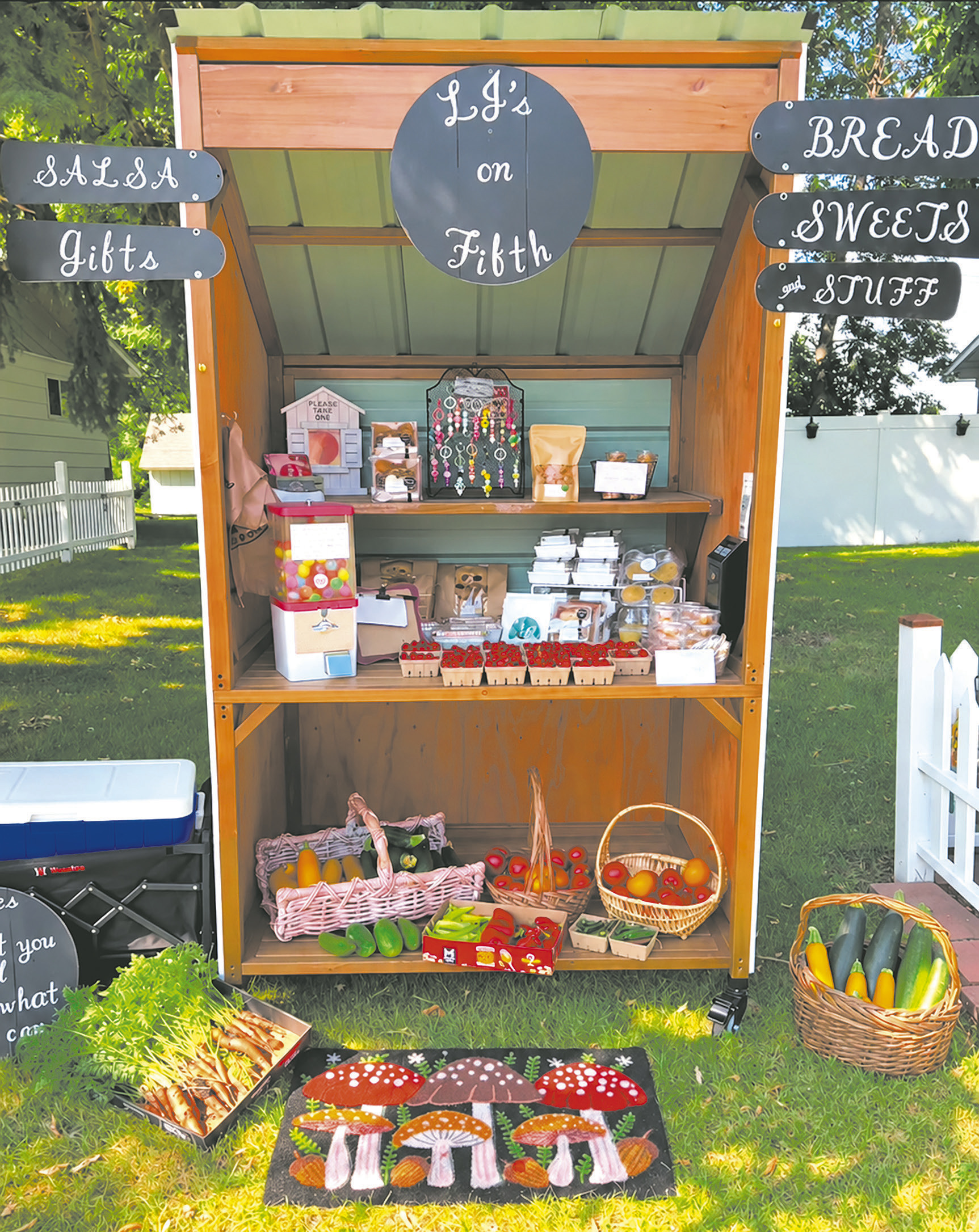 LeeAnn Johnson opened her stand on the honor system to share her love of baking with the community. Photo courtesy of LeeAnn Johnson