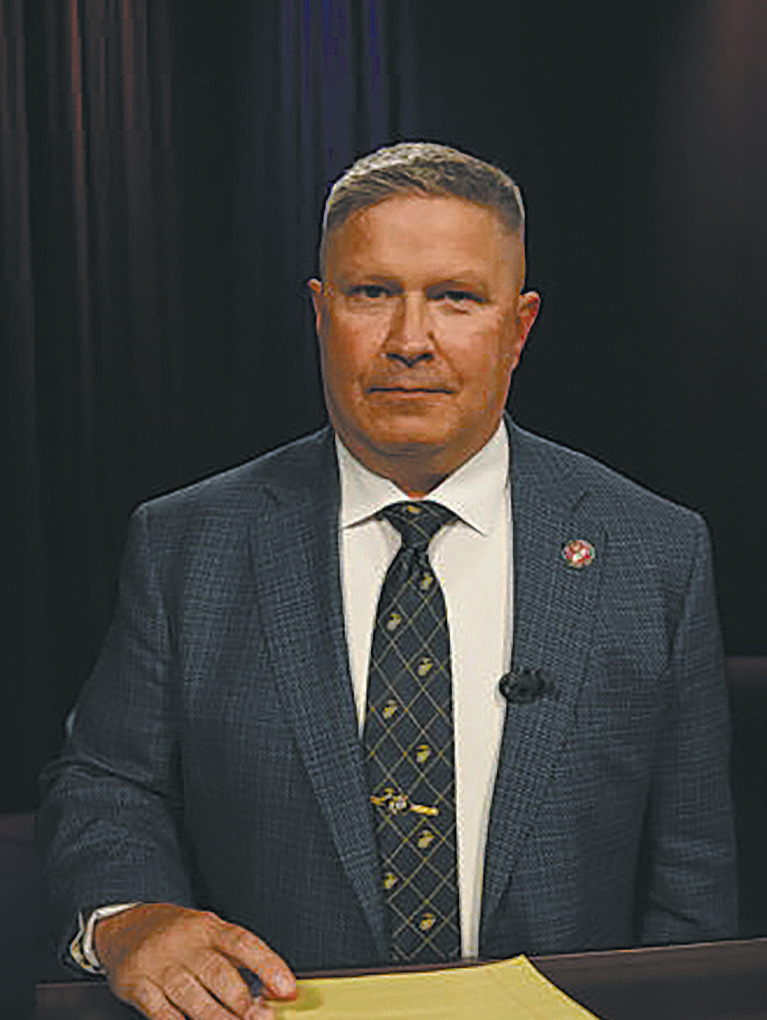 Democratic-NPL U.S. House candidate Trygve Hammer poses before a debate hosted by Prairie Public on Oct. 8, 2026. (Photo by Rick Gion/Prairie Public)