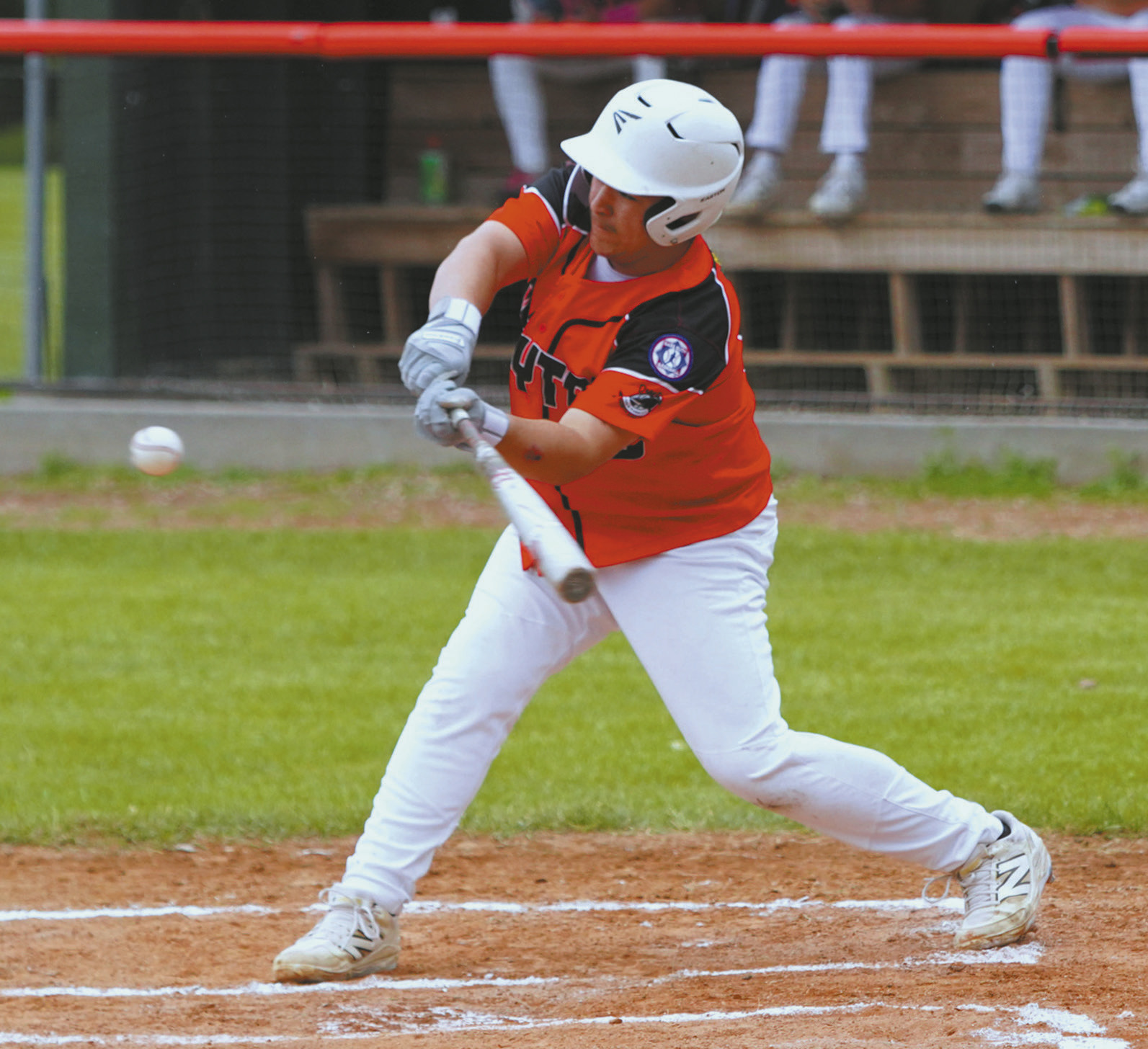 Praise Chairez at bat. Photo by Larry Stokke