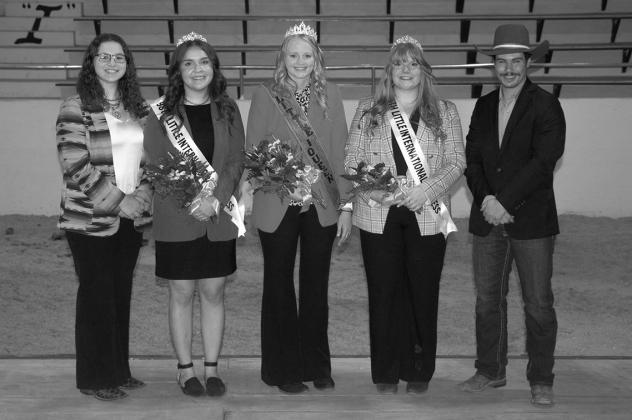 Pictured (L to R): Assistant Manager Kiley Kvamme, Princess Lilly Bina, Queen Kasi Holm, Princess Madalyn Gieseke and Manager Kell Helmuth, along with 300 NDSU Saddle and Sirloin Club members, are working together to host the 98th Little International Showmanship Contest on the campus of NDSU. (NDSU photo)