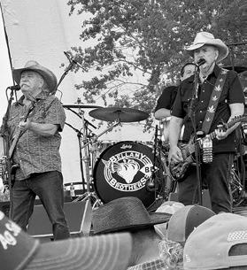 The all women's band Vixen shredding on the stage. Photo by Christine Jensen. The Bellamy Brothers put on an amazing show at the festival. Photo by Christine Jensen.