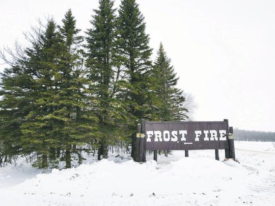 Frost Fire Park Sign Photo credits to Sarah Hinnenkamp.