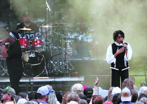 Terrian performs at Off the Charts Music Festival in Cavalier, N.D. The festival brought worshippers from Manitoba, Minnesota and North Dakota. Photo by Larry Stokke