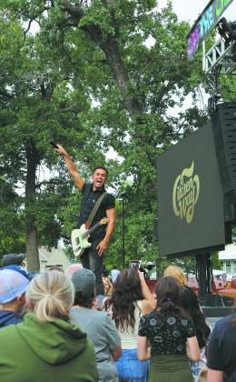 Citizen’s Way performs at Off the Charts in Cavalier, N.D. on Aug. 15 in the Cavalier City Park. Photo by Rebecca Davis
