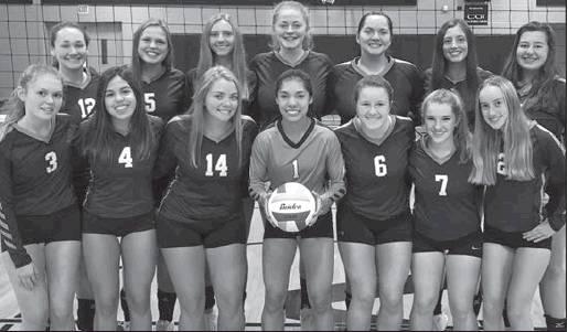 Meet the Titans pictured left to right front row: Katelyn Oberg, Jaiden Kringstad, Aliyah Bartels, Grace Kertz, Kaylee Pastorek, Gwyneth Wieler, Kendra Hannesson. Back row: Madison Hermanson, Kasey Stegman, Chloe Gemmill, Maria Myrdal, Bethany O’Toole, Emilee Reilly, and Hailey Hurtt.