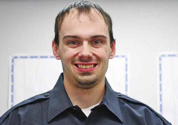 Pictured left: Officer Evan Wimmer the new Drayton City Police Officer here to protect and serve our community. VNV Photo by Lesa Van Camp