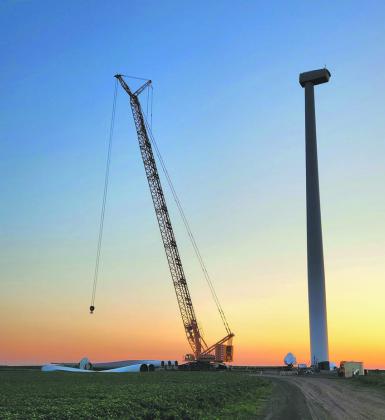 Wind turbines at the Ashtabula, Ashtabula III, Langdon, and Luverne Wind Energy Centers will be undergoing a two year long repair process. Photo by Hilary Nowatzki.