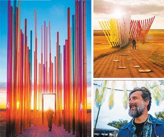 Large scale sculpture to be installed between Fordville and Dahlen