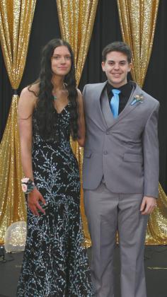 Hailey Uggerud escorted by Gavin Cole