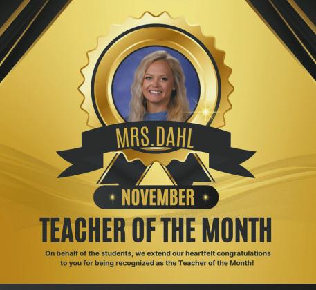 November Teacher of the Month