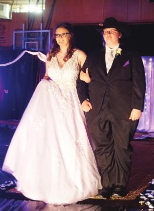 Aly Van Camp was escorted by Cole Wilson. VNV photo by Lyle Van Camp