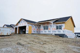 With interest rates double what they were last year, first-time home buyers are priced out of newly built homes on Bismarck’s outskirts. Prices here range from $450,000 to $700,000 and up. Photos Michael Standaert, April 21, 2023.
