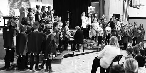 Grades three through six presented Broadway Santa. Photo by Lyle Van Camp.