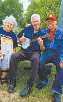 Gloryland Express from Minneapolis performed at Drayton Riverfest. Bonnie, Johnny, and Duane (aka Reverse snowbird!) Johnny’s Grandad, Harold Halcrow Wylie, was from Drayton. The couple sang “old fashioned” country gospel with an Appalachian influence.