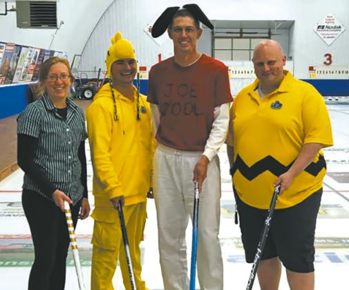2nd event winners Megan Junge (lead), Robert Archer (second), Alex Tiffany (third), Dusty Nelson (skip)