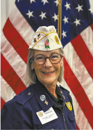 Department Commander Mamie Havelka of Bismarck