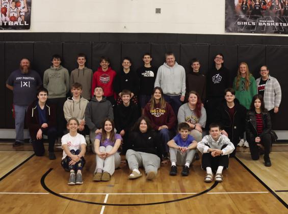 Drayton Math Track Meet participants and teachers