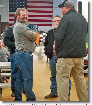 A benefit was held by a group of friends for Shad Olson on Sunday afternoon to help raise funds for medical expenses. The benefit was well attended. During the benefi t Shad took time to visit with people who came out to show their support for him. Photo by Jamie Twamley