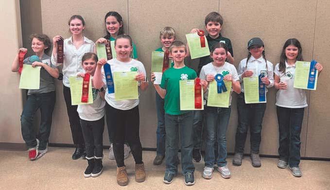 Juniors: Front row (l to r) Sadie Kennedy, Pyper Shane, Levi Norrell, Adlee Hay Back Row: Wyatt Ramirez, Aubrey Ratliff, Naomi Stegman, Spencer Berg, Cain Furstenau, Olive Moore, Chloe Hunter
