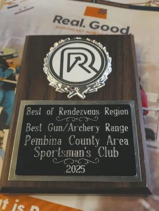 The Pembina County and Area Sportsman’s Club was voted Best Gun/Archery Range in the 2025 Best of the Rendezvous Region Awards. Photo courtesy of Pembina County and Area Sportsman’s Club
