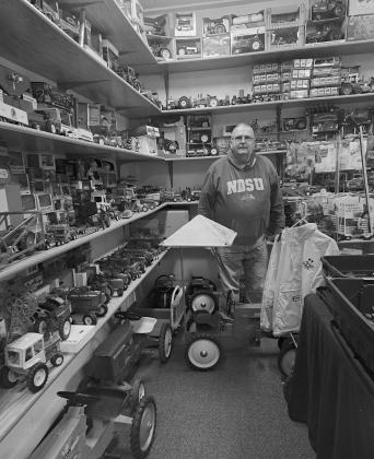 Heine’s large inventory is set up and ready to view by appointment. Photo by Christine Jensen.