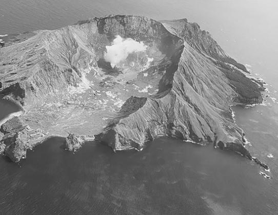Another view of the volcano where 22 were killed in a 2019 eruption