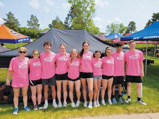 (L-R) Alyssa Hoyles, Greta Burrell, Brady Reilly, Easton Larson, Reese Fering, Elizabeth Fedje, Rosalyn Fedje, Brooke Gullickson, Ashton Knutson, and Andrew Myrdal.