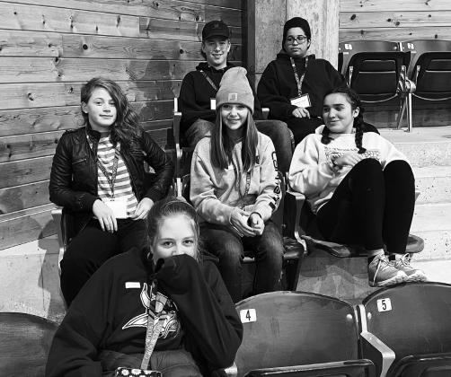 Back row: Ryan Corrick, Jerimiah Johnson. Middle row: Stephanie Kissee, Taylor Hermanson, Justyce Wallery. Front row: Lauren Peterson