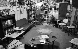 The Fellowship Cave, as Clint calls this room, is where his bible studies take place.