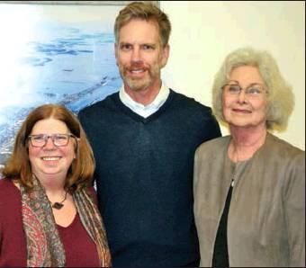Pictured left to right are Anne Muir, Rob Boll, and Beverly Jensen. Anne and Bev presented Rob Boll with a Certificate of Award for Excelence in Community Service. Photo submitted by Drayton Area Community Foundation
