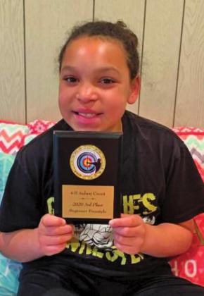 Aliyah Williams 2020 Third Place Beginner Freestyle. Photo submitted by Kari Helgoe
