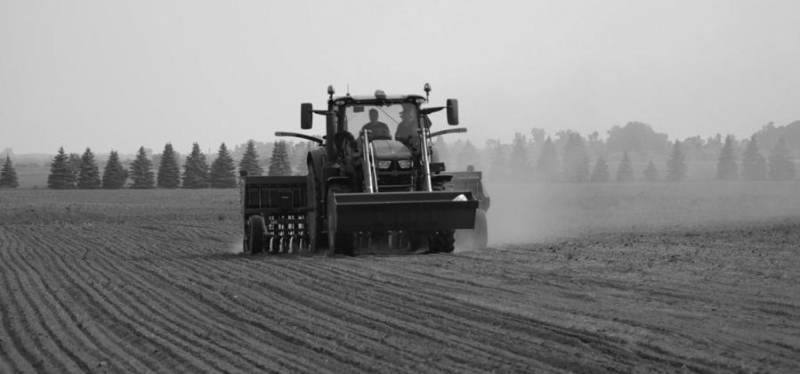 A crew from the Walsh County conservation district plants pasture grass and cover crops in June, 2023. Photo provided by Josh Anderson, Walsh County district conservation manager.