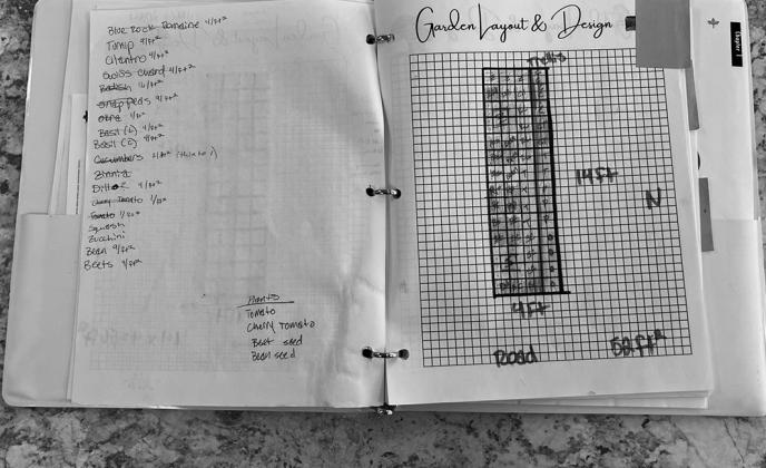 Garden journals are a great way to keep track of the random notes and ideas that might come up while you are gardening. (NDSU photo)