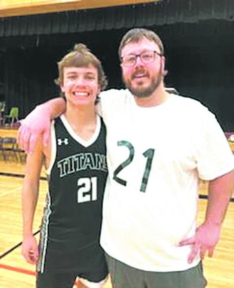 Trenten with his father, Brandon. Submitted photo