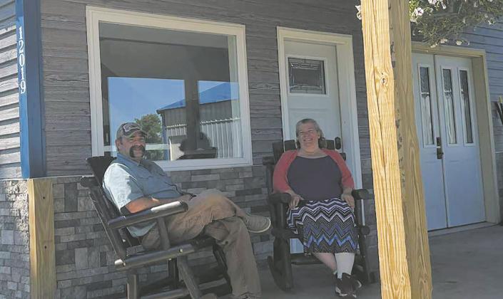 Travis and Autumn Bennett, owners of Smoke Wagon Meats in Walhalla, are pictured outside their business. The former educators opened the shop in 2024, bringing decades of butchering experience to serve customers across the region. Submitted photo.