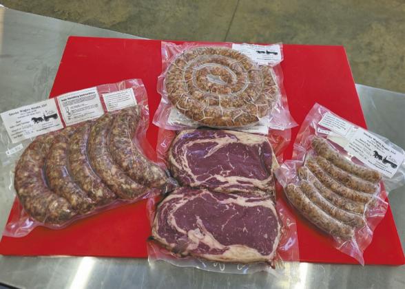 Smoke Wagon Meats offers a variety of handcrafted sausages, brats and premium steaks at its new retail meat shop near Walhalla. Submitted photo