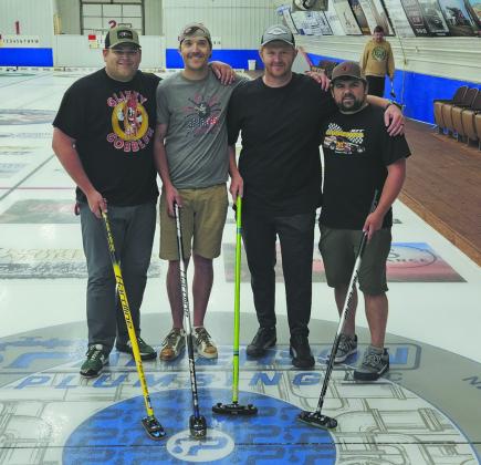 2nd Event Winner (L-R) Zach Anderson (Skip), Jared Swanberg (Vice), Anthony Askew (2nd), Brandon Breckheimer (Lead)
