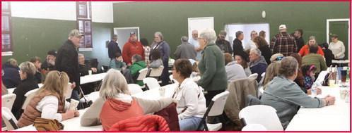 Some of the crowd at the benefit for Don Staskivige held on Saturday afternoon of last week.
