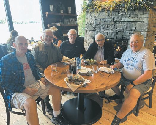 Mens fellowship (L-R) Clint Van Camp, Keith Tungseth, Paul Van Camp, Clark Tungseth, Mark Tungseth. Submitted photo