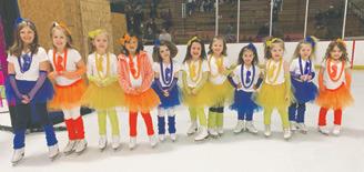 Snow Plow Sam 3 Group - from left to right: Sophie Atwood, Marla Stark, Emersyn Dusek, Diamond Delgado, Baylee Hays, Emma Wysocki, Addison Craig, Logan Wollitz, Emilia McCann, Brynn Hoenke, Rylee Schulz. Photo courtesy of Grafton Figure Skating.