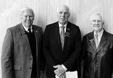 From left to right: Vietnam War veterans Sen. David Clemens, R-West Fargo; Rep. Dennis Johnson, R-Devils Lake, and Rep. Lawrence Klemen, R-Bismarck. NDNA photo.