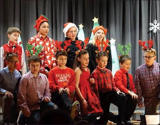 The 5th Grade sang one of their numbers at the Christmas Concert. VNV Photo By Lyle Van Camp