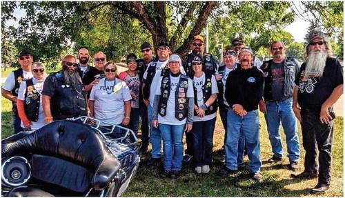 Multiple Sclerosis/Suicide Prevention riders of Drayton make donation to TEARS Foundation in Grand Forks