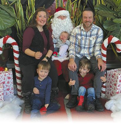 CEO Tim Chapman and family with Santa. Submitted photo.