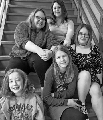 Pictured: (Clockwise from Top) Jayden Sherrill, Jordie Praska, Alyssa Hoyles, Siobhan Kissee, Emma Barta Photo by Jamie Rarick