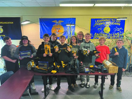 L to R: Zane Peterson, Leylani Balli, Levi Detwiler, Izak Hoselton, Rylan Nord, Kendall Lizakowski, Spencer Guilford, Shawn Patterson, Asher McFarland, Barret Broomfield. Submitted photo.