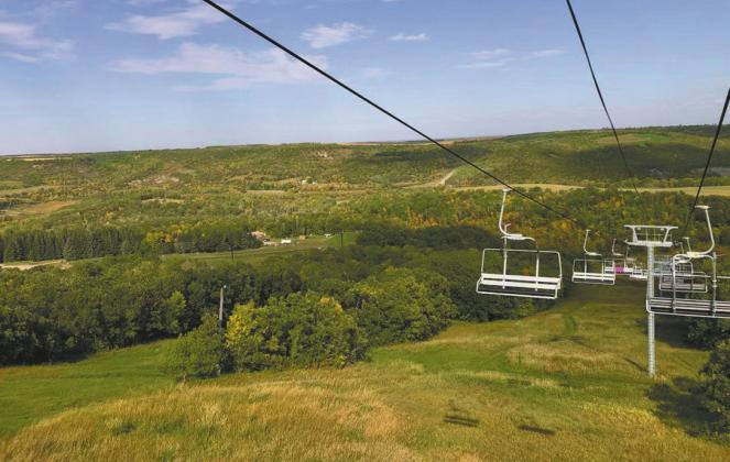 The view of fall in the valley from the lift chair at Frost Fire won’t disappointed. Submitted photo