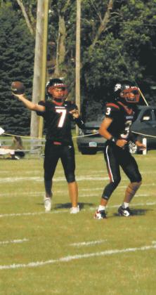 Max Foss-Pokrzywinski launches the ball down field. Photo by Jamie Rarick
