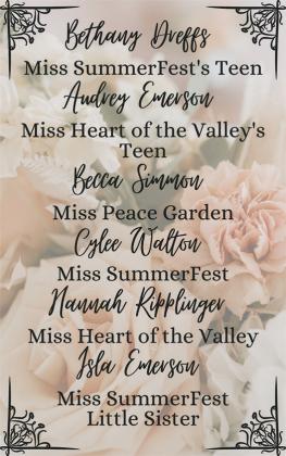 Winners announced from 7th Annual Grafton Scholarship Pageant