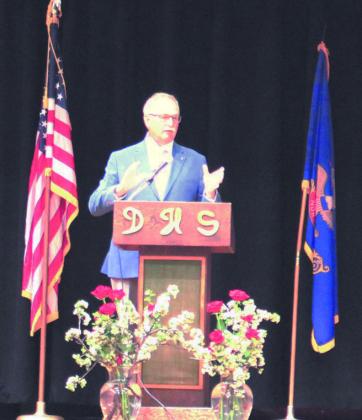Coach Murph Thompson quoted Nelson Mandela saying “it always seems impossible until it’s done.” Photo by Andrea Johnston